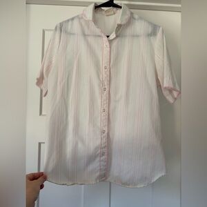 Vintage Wrangler Light Pink Striped Shirt